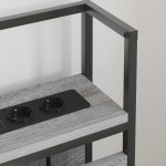 vidaXL Tăblie de depozitare cu raft sonoma gri 75 cm Lemn compozit