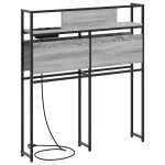 vidaXL Tăblie de depozitare cu raft sonoma gri 75 cm Lemn compozit