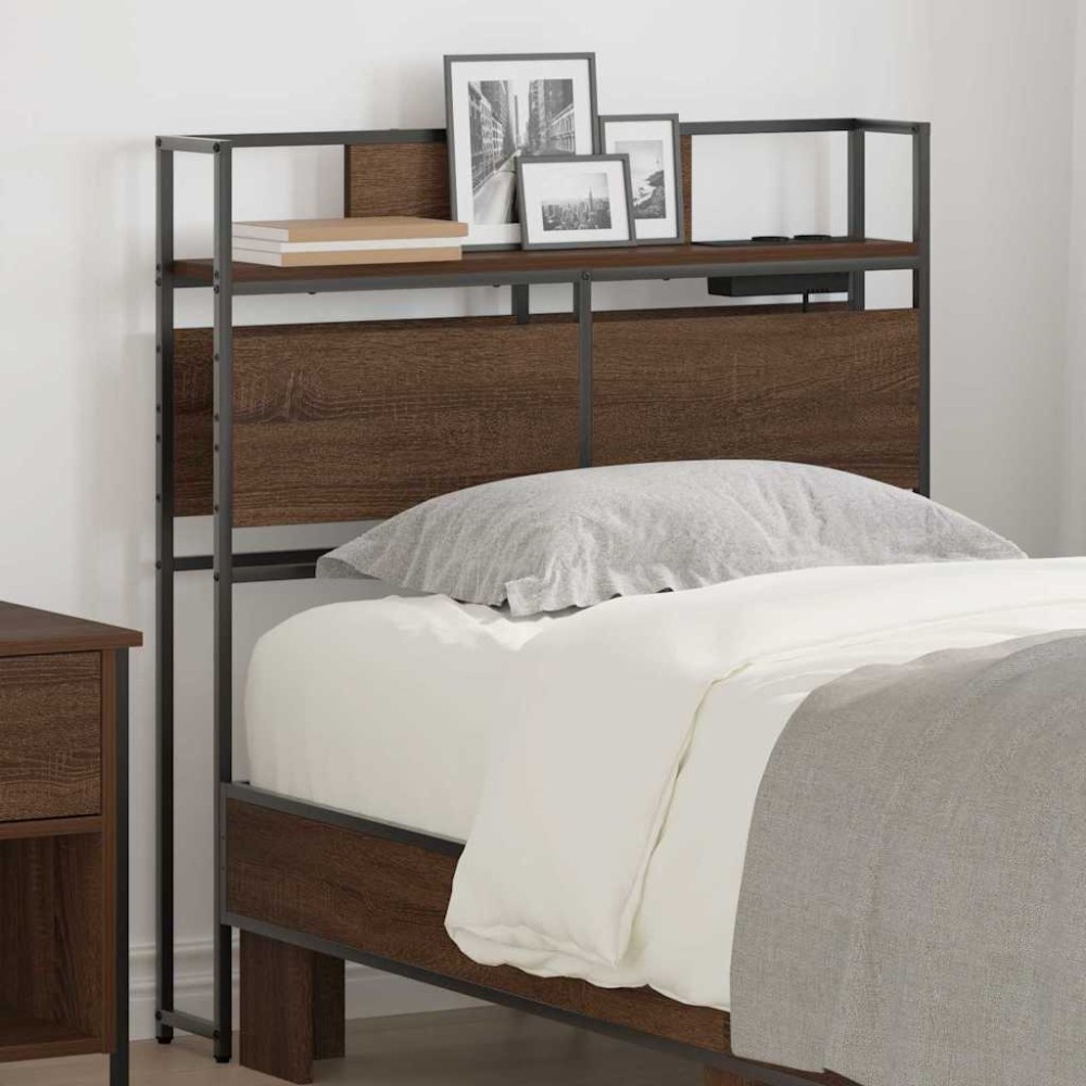 vidaXL Tăblie de depozitare cu raft Stejar brun 75 cm Lemn compozit