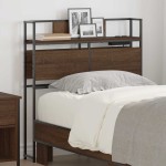 vidaXL Tăblie de depozitare cu raft Stejar brun 75 cm Lemn compozit