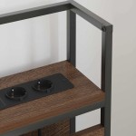 vidaXL Tăblie de depozitare cu raft Stejar brun 75 cm Lemn compozit