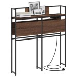 vidaXL Tăblie de depozitare Stejar brun 80 cm Lemn compozit vidaXL Tăblie de depozitare Stejar brun 80 cm Lemn compozit