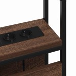 vidaXL Tăblie de depozitare Stejar brun 80 cm Lemn compozit vidaXL Tăblie de depozitare Stejar brun 80 cm Lemn compozit