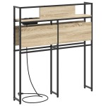vidaXL Tăblie de depozitare Stejar sonoma 90 cm Lemn compozit vidaXL Tăblie de depozitare Stejar sonoma 90 cm Lemn compozit