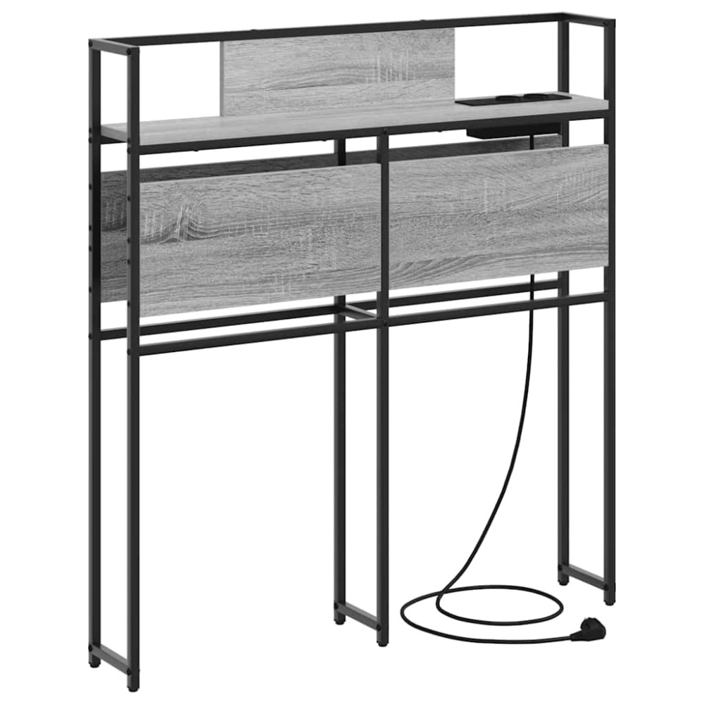vidaXL Tăblie de depozitare sonoma gri 90 cm Lemn compozit