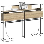 vidaXL Tăblie de depozitare Stejar sonoma 120 cm Lemn compozit vidaXL Tăblie de depozitare Stejar sonoma 120 cm Lemn compozit