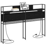 vidaXL Tăblie de depozitare Stejar negru 135 cm Lemn compozit vidaXL Tăblie de depozitare Stejar negru 135 cm Lemn compozit