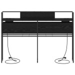 vidaXL Tăblie de depozitare Stejar negru 135 cm Lemn compozit vidaXL Tăblie de depozitare Stejar negru 135 cm Lemn compozit