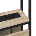 vidaXL Tăblie de depozitare Stejar sonoma 135 cm Lemn compozit vidaXL Tăblie de depozitare Stejar sonoma 135 cm Lemn compozit