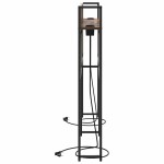 vidaXL Tăblie de depozitare Stejar afumat 135 cm Lemn compozit