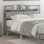 vidaXL Tăblie de depozitare sonoma gri 140 cm Lemn compozit vidaXL Tăblie de depozitare sonoma gri 140 cm Lemn compozit