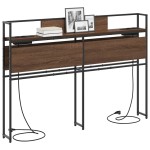 vidaXL Tăblie de depozitare Stejar brun 140 cm Lemn compozit vidaXL Tăblie de depozitare Stejar brun 140 cm Lemn compozit