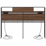 vidaXL Tăblie de depozitare Stejar brun 140 cm Lemn compozit vidaXL Tăblie de depozitare Stejar brun 140 cm Lemn compozit