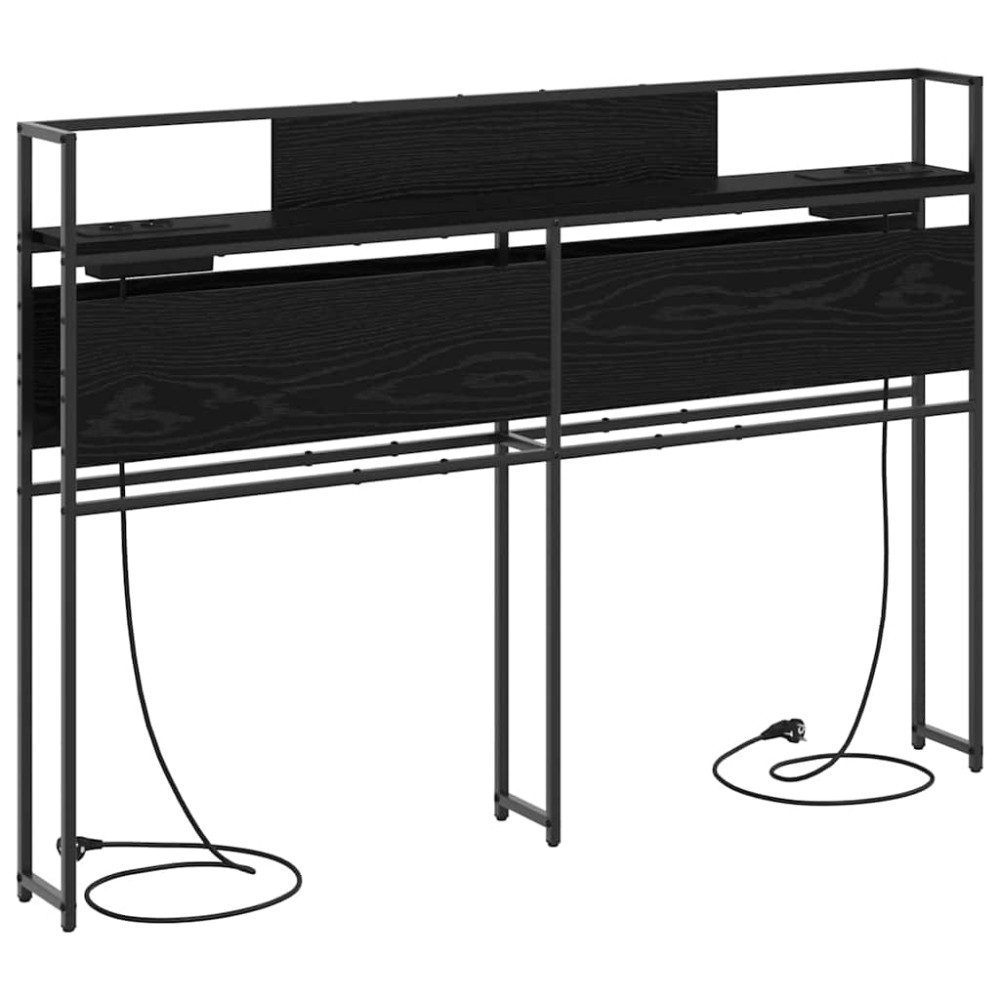 vidaXL Tăblie de depozitare Stejar negru 150 cm Lemn compozit