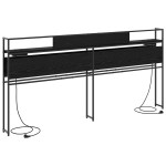vidaXL Tăblie de depozitare Stejar negru 180 cm Lemn compozit vidaXL Tăblie de depozitare Stejar negru 180 cm Lemn compozit