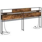 vidaXL Tăblie de depozitare Stejar afumat 180 cm Lemn compozit vidaXL Tăblie de depozitare Stejar afumat 180 cm Lemn compozit