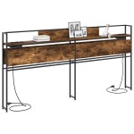 vidaXL Tăblie de depozitare Stejar afumat 180 cm Lemn compozit vidaXL Tăblie de depozitare Stejar afumat 180 cm Lemn compozit