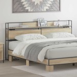 vidaXL Tăblie de depozitare Stejar sonoma 200 cm Lemn compozit vidaXL Tăblie de depozitare Stejar sonoma 200 cm Lemn compozit