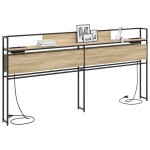 vidaXL Tăblie de depozitare Stejar sonoma 200 cm Lemn compozit vidaXL Tăblie de depozitare Stejar sonoma 200 cm Lemn compozit