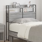 vidaXL Tăblie de depozitare cu raft sonoma gri 80 cm Lemn compozit vidaXL Tăblie de depozitare cu raft sonoma gri 80 cm Lemn compozit