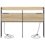 vidaXL Tăblie cap cu raft Stejar sonoma 140 cm Lemn compozit