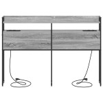 vidaXL Tăblie cap cu raft cu headboard sonoma gri 140 cm Lemn compozit