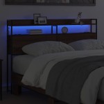 vidaXL Tăblie cap cu raft Stejar brun 140 cm Lemn compozit