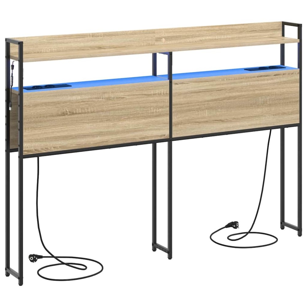 vidaXL Tăblie de depozitare cu raft Stejar sonoma 150 cm Lemn compozit