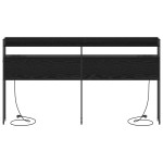 vidaXL Tăblie de depozitare cu raft Stejar negru 200 cm Lemn compozit vidaXL Tăblie de depozitare cu raft Stejar negru 200 cm Lemn compozit
