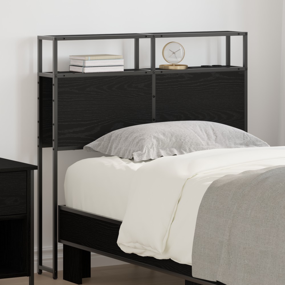 vidaXL Tăblie de depozitare Stejar negru 75 cm Lemn compozit