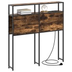 vidaXL Tăblie de depozitare Stejar afumat 75 cm Lemn compozit vidaXL Tăblie de depozitare Stejar afumat 75 cm Lemn compozit