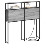 vidaXL Tăblie de depozitare Pe perete sonoma gri 75 cm Lemn compozit vidaXL Tăblie de depozitare Pe perete sonoma gri 75 cm Lemn compozit