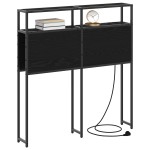vidaXL Tăblie de depozitare Stejar negru 80 cm Lemn compozit vidaXL Tăblie de depozitare Stejar negru 80 cm Lemn compozit
