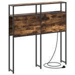 vidaXL Tăblie de depozitare Stejar afumat 80 cm Lemn compozit vidaXL Tăblie de depozitare Stejar afumat 80 cm Lemn compozit