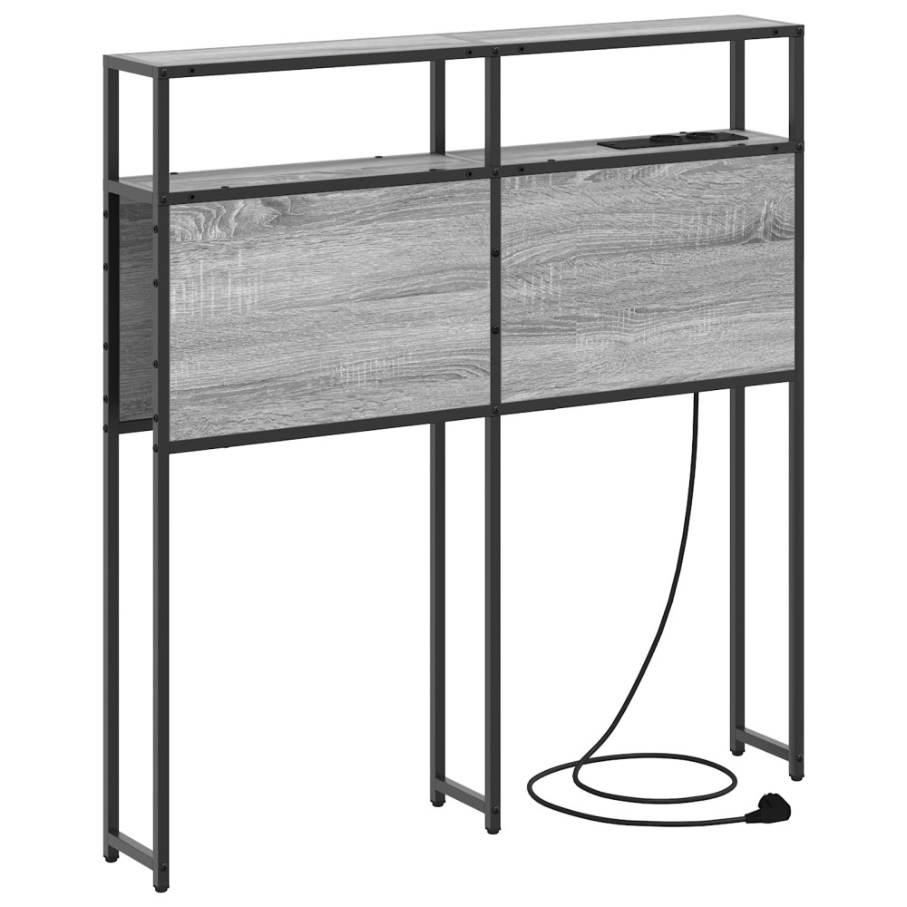 vidaXL Tăblie de depozitare sonoma gri 80 cm Lemn compozit