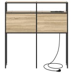 vidaXL Tăblie de depozitare Stejar sonoma 90 cm Lemn compozit vidaXL Tăblie de depozitare Stejar sonoma 90 cm Lemn compozit