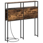 vidaXL Tăblie de depozitare Stejar afumat 90 cm Lemn compozit vidaXL Tăblie de depozitare Stejar afumat 90 cm Lemn compozit