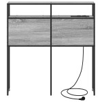 vidaXL Tăblie de depozitare Pe perete sonoma gri 90 cm Lemn compozit vidaXL Tăblie de depozitare Pe perete sonoma gri 90 cm Lemn compozit