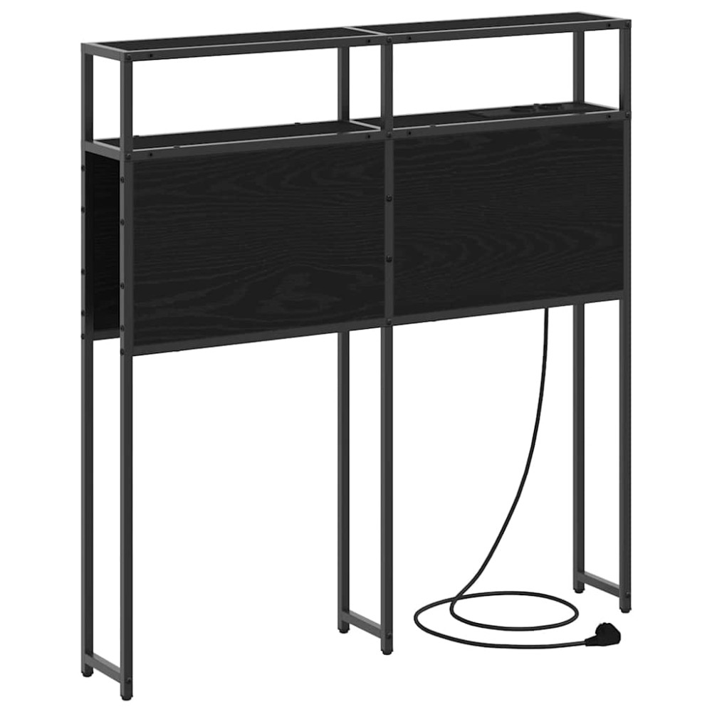 vidaXL Tăblie de depozitare Stejar negru 100 cm Lemn compozit