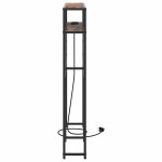 vidaXL Tăblie de depozitare Stejar afumat 100 cm Lemn compozit vidaXL Tăblie de depozitare Stejar afumat 100 cm Lemn compozit