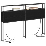 vidaXL Tăblie de depozitare Stejar negru 120 cm Lemn compozit vidaXL Tăblie de depozitare Stejar negru 120 cm Lemn compozit