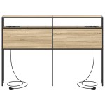vidaXL Tăblie de depozitare Stejar sonoma 120 cm Lemn compozit