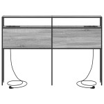 vidaXL Tăblie de depozitare Pe perete sonoma gri 120 cm Lemn compozit vidaXL Tăblie de depozitare Pe perete sonoma gri 120 cm Lemn compozit