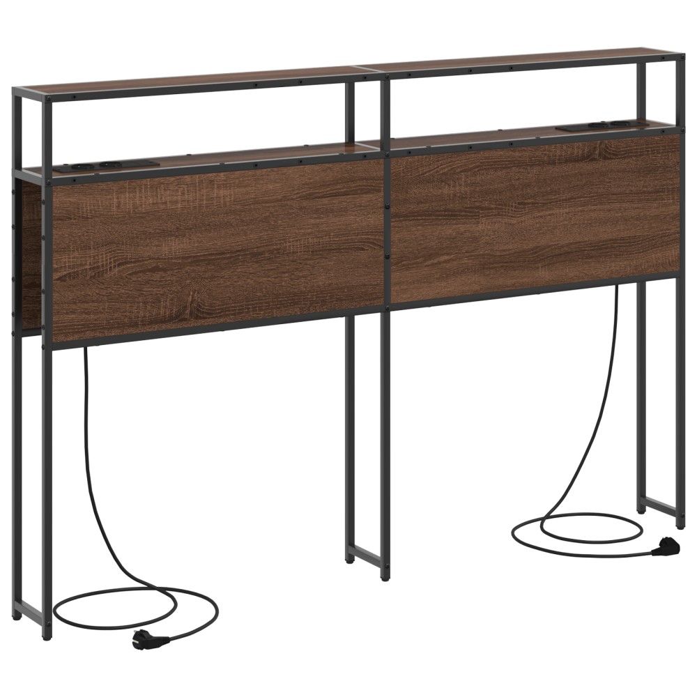 vidaXL Tăblie de depozitare Pe perete Stejar brun 120 cm Lemn compozit
