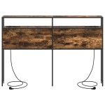 vidaXL Tăblie de depozitare Stejar afumat 135 cm Lemn compozit vidaXL Tăblie de depozitare Stejar afumat 135 cm Lemn compozit
