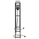 vidaXL Tăblie de depozitare Pe perete sonoma gri 135 cm Lemn compozit