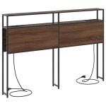 vidaXL Tăblie de depozitare Pe perete Stejar brun 135 cm Lemn compozit vidaXL Tăblie de depozitare Pe perete Stejar brun 135 cm Lemn compozit