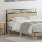 vidaXL Tăblie de depozitare Stejar sonoma 150 cm Lemn compozit vidaXL Tăblie de depozitare Stejar sonoma 150 cm Lemn compozit