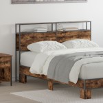 vidaXL Tăblie de depozitare Stejar afumat 150 cm Lemn compozit vidaXL Tăblie de depozitare Stejar afumat 150 cm Lemn compozit