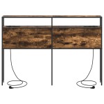 vidaXL Tăblie de depozitare Stejar afumat 150 cm Lemn compozit vidaXL Tăblie de depozitare Stejar afumat 150 cm Lemn compozit